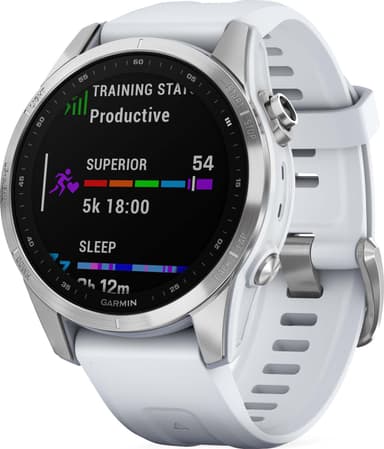Garmin Fenix 7S älykello, 42mm (valkoinen)