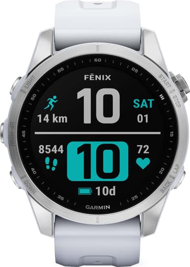 Garmin Fenix 7S älykello, 42mm (valkoinen)