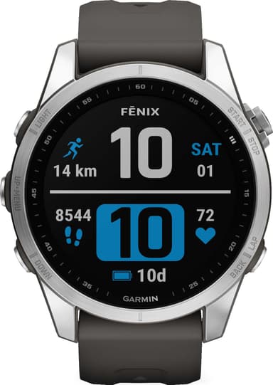 Garmin Fenix 7S älykello, 42mm (grafiitti)