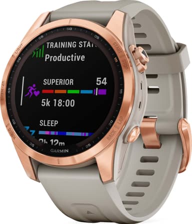 Garmin Fenix 7S Solar älykello, 42mm (hiekka)