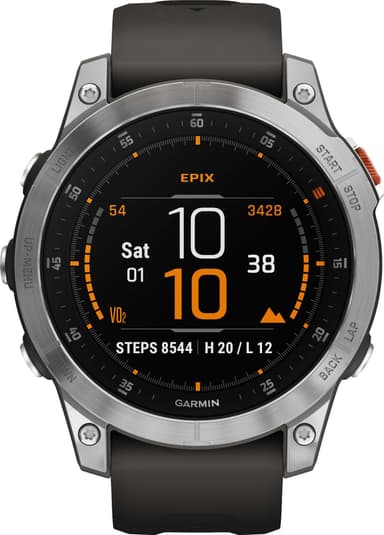 Garmin epix (Gen 2) AMOLED älykello, 47 mm (harmaa)