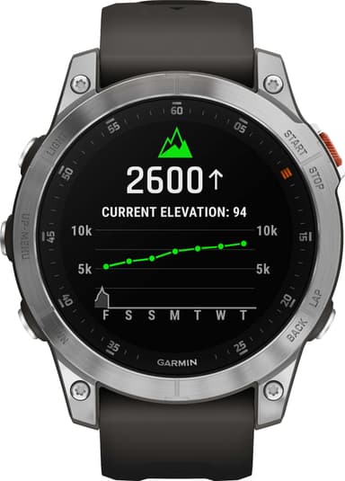 Garmin epix (Gen 2) AMOLED älykello, 47 mm (harmaa)