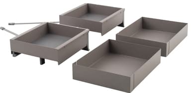 Epoq FlyBox ulosvedettävät korit kulmakaappiin 100 cm (harmaa)