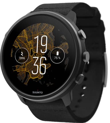 Suunto 7 urheilukello, 50 mm (Matte Black Titanium)