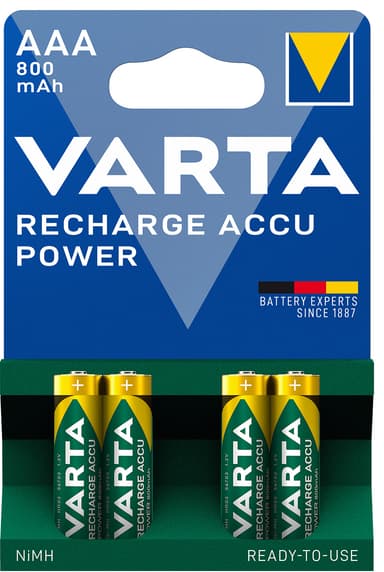 Varta Power AAA 800Mah paristot (4 kpl)