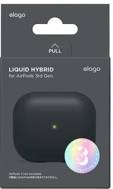 Elago AirPod 3 Liquid Hybrid kotelo (musta)