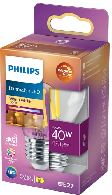 Philips Lustre LED lamppu 3 W E27