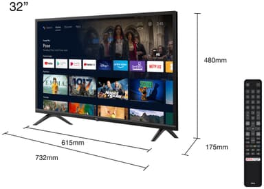 TCL 32" S5200 HD Ready LED älytelevisio