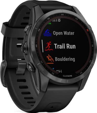 Garmin Fenix 7S Solar älykello, 42mm (musta)