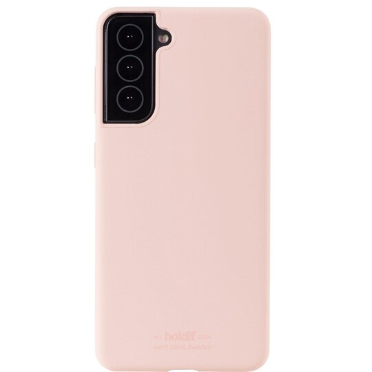 Holdit Silicone Samsung Galaxy S22 suojakuori (vaaleanpunainen)