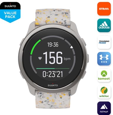 Suunto 5 Peak urheilukello, 43 mm (Ridge Sand Multicolor)