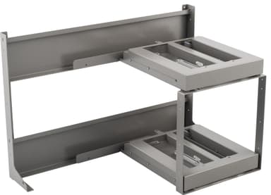 Epoq FlyBox 100 cm ulosvedettävät kelkat kulmakaappiin (harmaa)