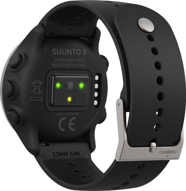 Suunto 5 Peak urheilukello, 43 mm (musta)