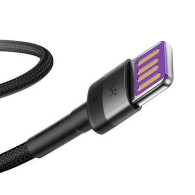 Baseus Cafule USB - USB-C 40W 1,0 m Harmaa/Musta