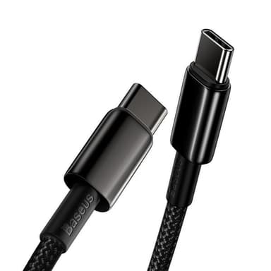 Baseus Tungsten PD USB-C - USB-C 100W 2 m Musta