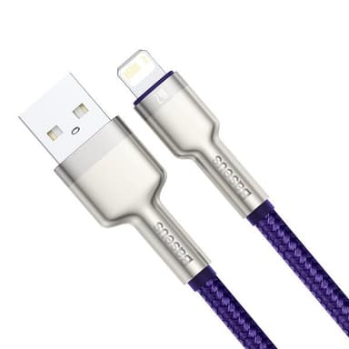 Baseus Cafule Metal USB -Lightning 1 m 2,4A Liila