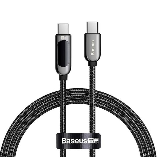 Baseus Display PD USB-C - USB-C 100W 1 m Musta