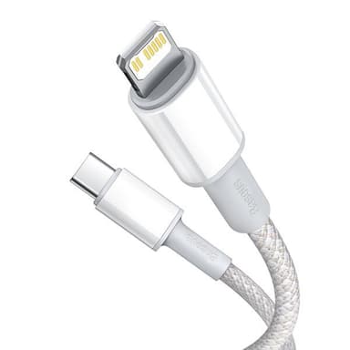 Baseus HD PD USB-C - Lightning 20W 1 m Valkoinen