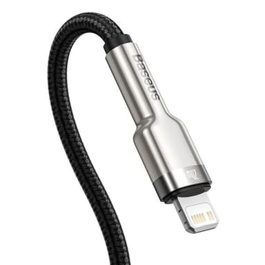 Baseus Cafule Metal USB-C - Lightning 20W 1 m Musta