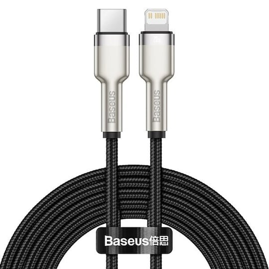 Baseus Cafule Metal USB-C - Lightning 20W 2 m  Svart