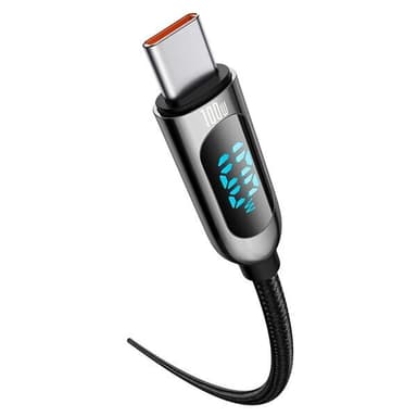 Baseus Display PD USB-C - USB-C 100W 1 m Musta