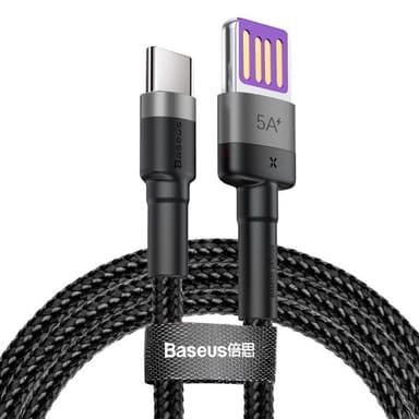 Baseus Cafule USB - USB-C 40W 1,0 m Harmaa/Musta
