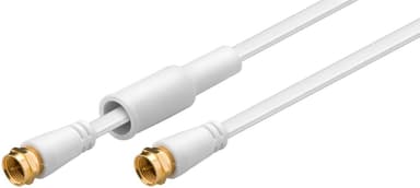 Goobay Litteä SAT-antennikaapeli (80 dB), 2x suojattu, säänkestävä
