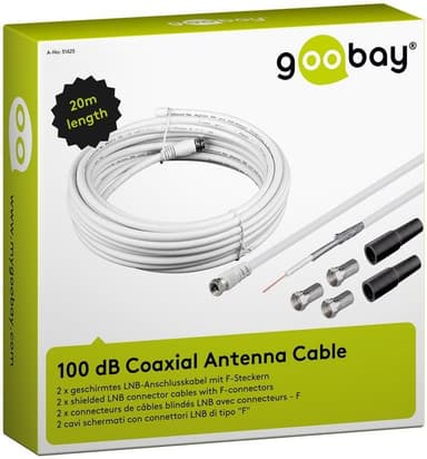 Goobay 100 dB: n koaksiaaliantennikaapelisarja
