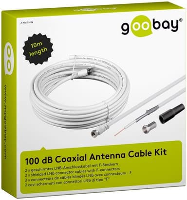 Goobay 100 dB: n koaksiaaliantennikaapelisarja