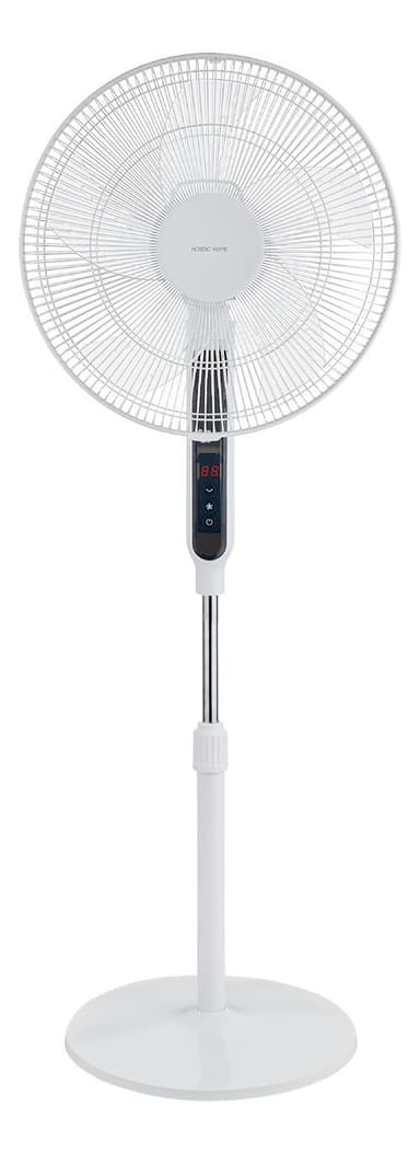 Nordic Home Floor -tuuletin, kaukosäädin, 40 cm, hiljainen, ajastin hauskaa