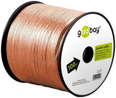 Goobay Kaiutinkaapeli läpinäkyvä CCA
