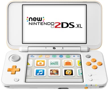 New Nintendo 2DS XL (valkoinen/oranssi) EU-malli