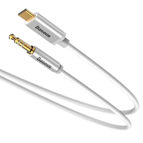 Baseus Yiven M01 Ljudkabel USB-C - 3,5 mm 1,2 m Vit