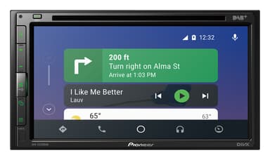 Pioneer AVH-Z5200DAB multimediasoitin Apple CarPlay, Android Auto