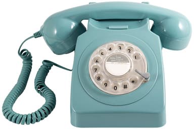 GPO 746 Retro puhelin pyöritettävällä numerolevyllä - Sininen