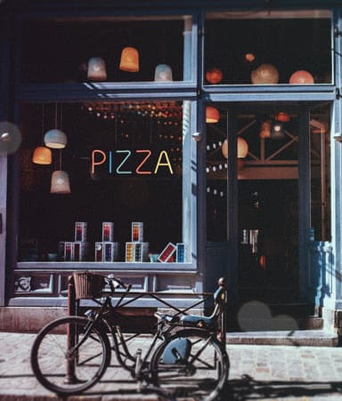 Neonkyltti 60 cm ""Pizza""