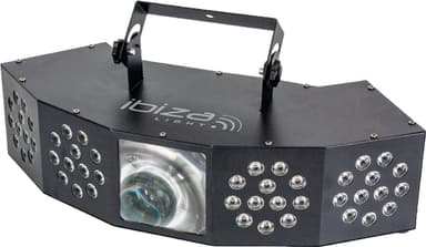 Ibiza Starwash 3-in-1 valoefektit DMX:llä