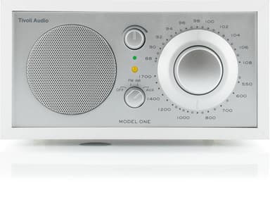 Tivoli Audio Malli ONE, valkoinen/hopea