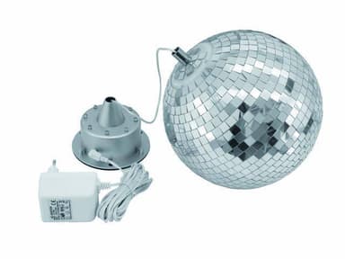 Diskopallo 30 cm LED-valolla, Batteridrevet