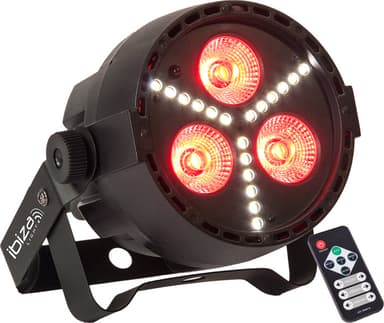IBIZA LED PAR RGBW ja Strobe