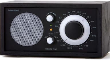 Tivoli Audio Malli ONE, musta/hopea