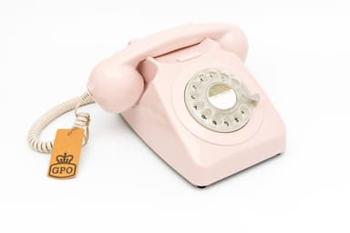 GPO 746 Retro puhelin pyöritettävällä numerolevyllä - Pinkki