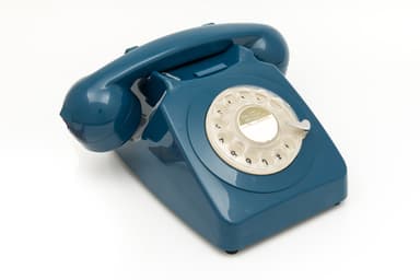 GPO 746 Retro puhelin pyöritettävällä numerolevyllä - Tummansininen