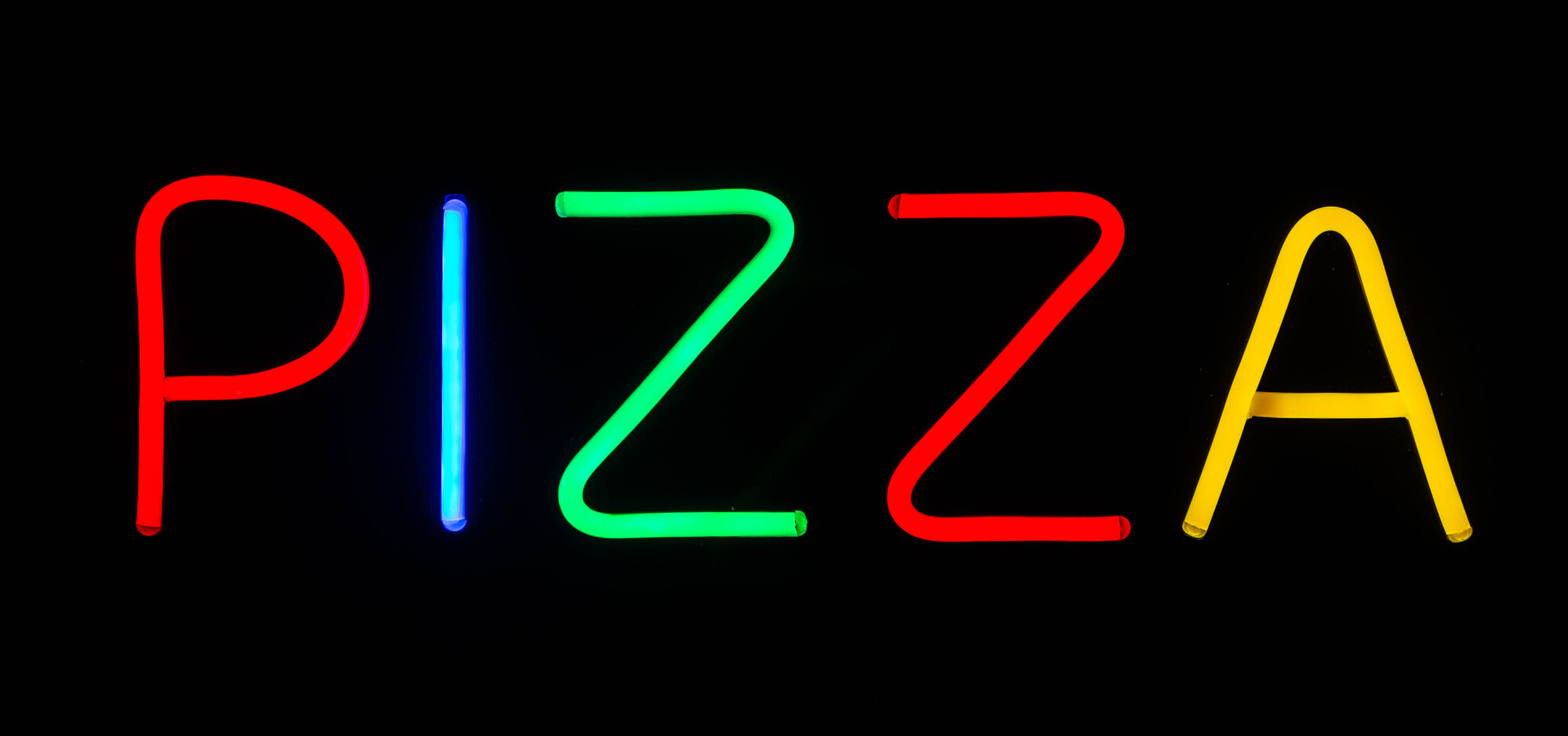Neonkyltti 60 cm ""Pizza""