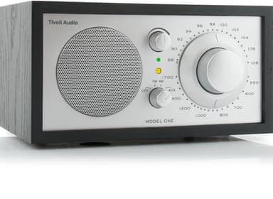Tivoli Audio Malli ONE, musta/hopea