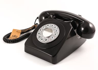 GPO 746 Retro näppäinpuhelin, Musta