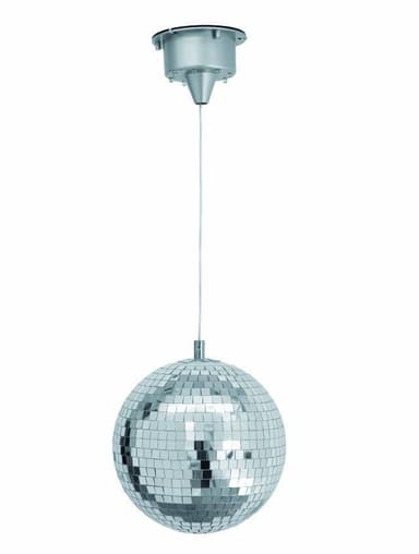 Diskopallo 30 cm LED-valolla, Batteridrevet