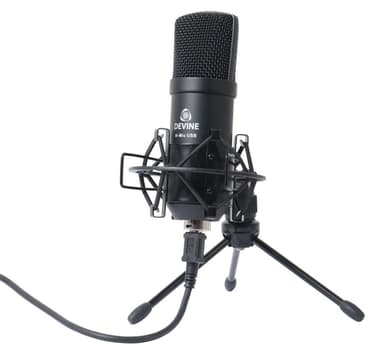 Devine Gamer ja Podcaster USB mikrofoni, musta