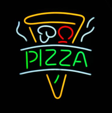 Neonkyltti 55 cm ""Pizza""
