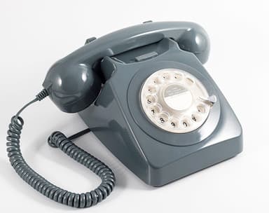 GPO 746 Retro puhelin pyöritettävällä numerolevyllä - Harmaa